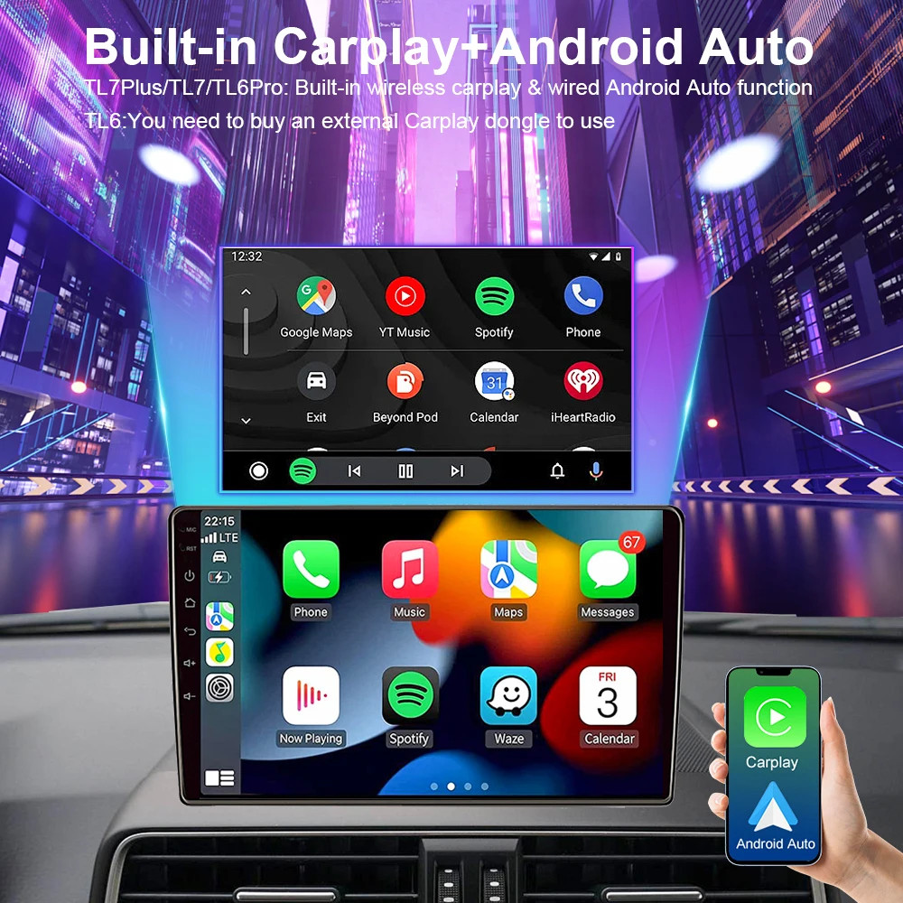 For Ford Figo 2015-2018 Stereo Carplay Car Radio Android GPS Multimedia Screen