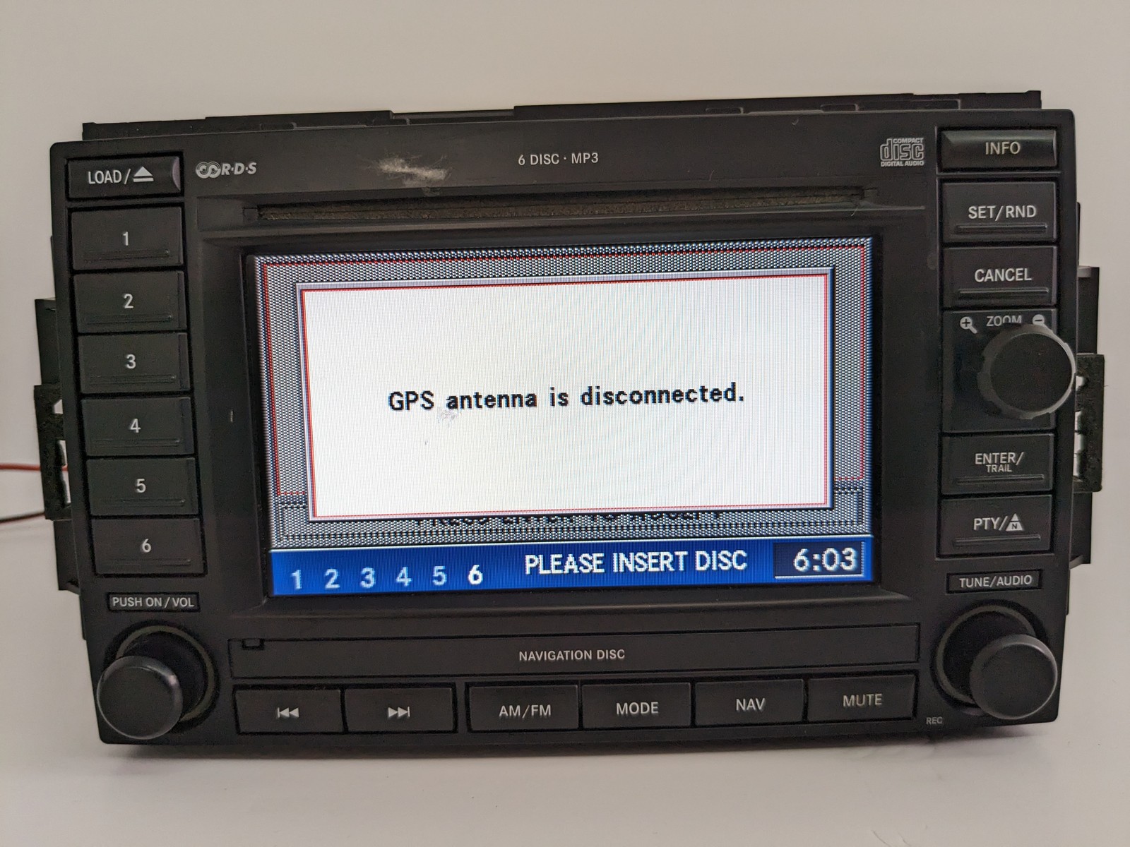 2007-2009 Chrysler 300 Dodge RAM Jeep Compass Navigation Radio 6 CD Changer REC