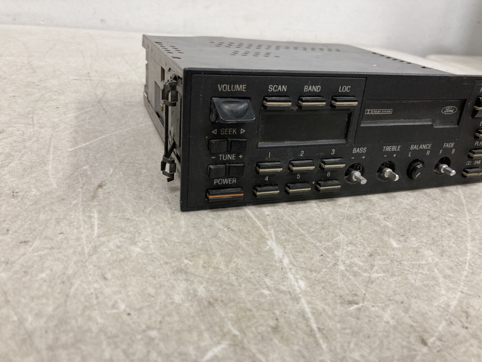 Vintage Ford OEM dash car radio Cassette Player Model Unknown