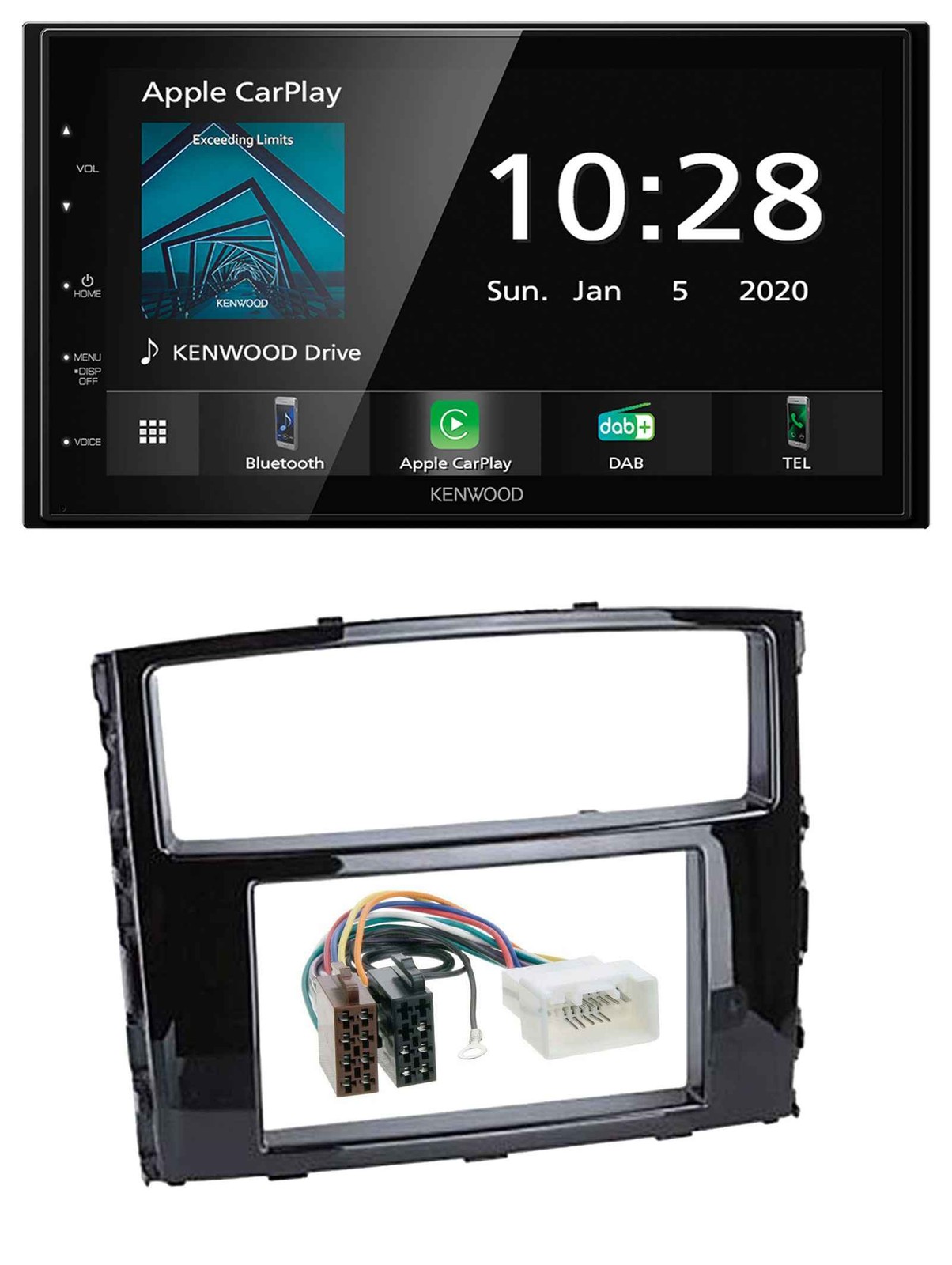 Kenwood Bluetooth MP3 DAB USB 2DIN Car Stereo for Mitsubishi Pajero Shogun from 14