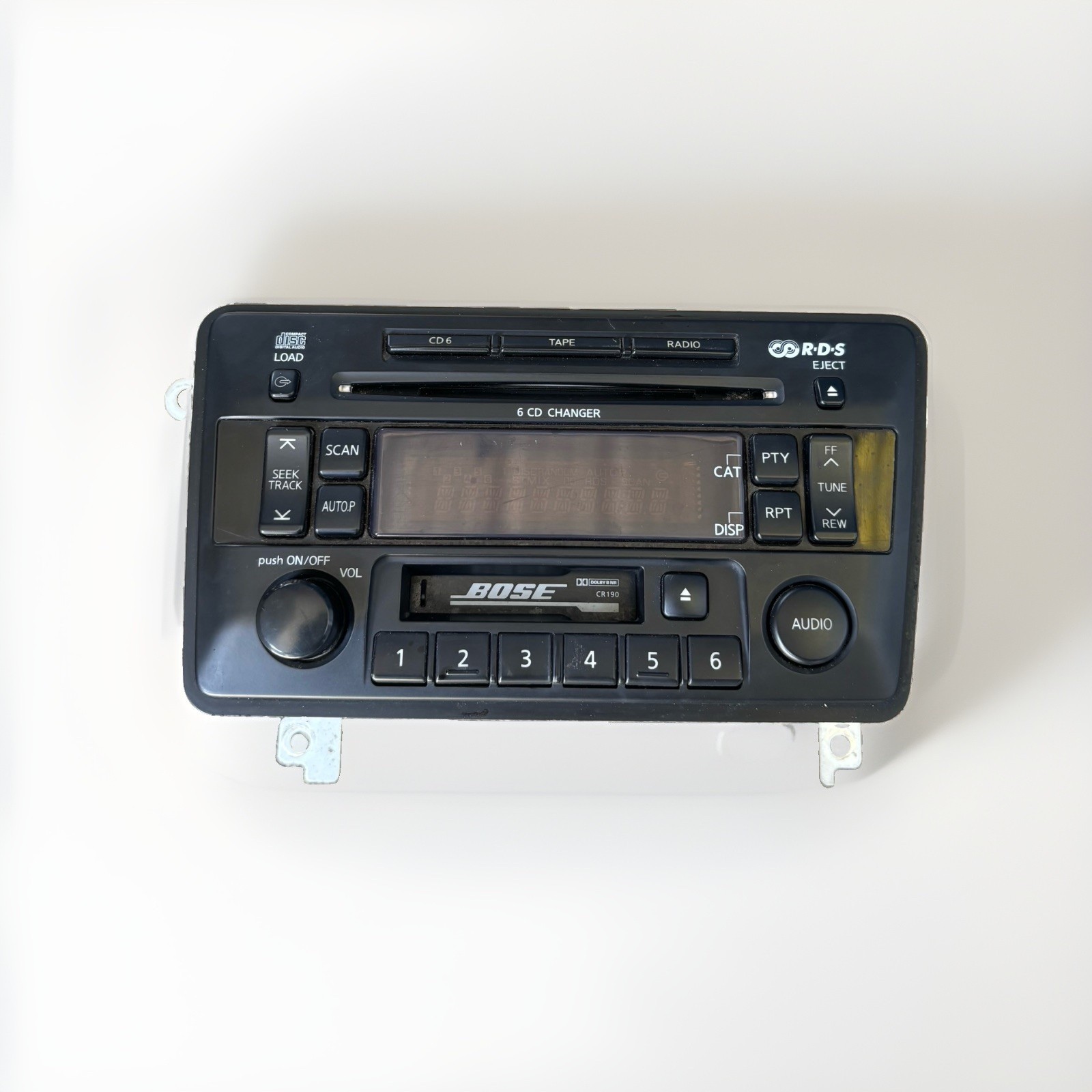 1999-2004 NISSAN PATHFINDER INFINITY QX4 BOSE 6 CD CASSETTE RADIO OEM PN-2543N