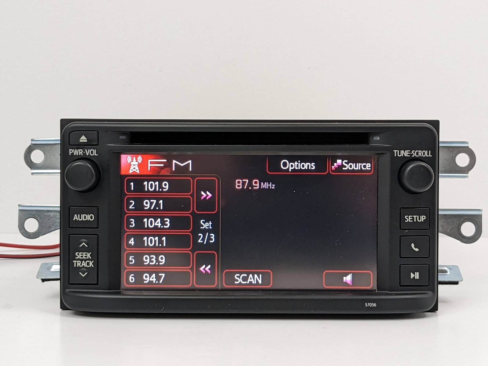 12 13 TOYOTA COROLLA RADIO BLUETOOTH CD PLAYER TOUCH-SCREEN DISPLAY 57056 OEM
