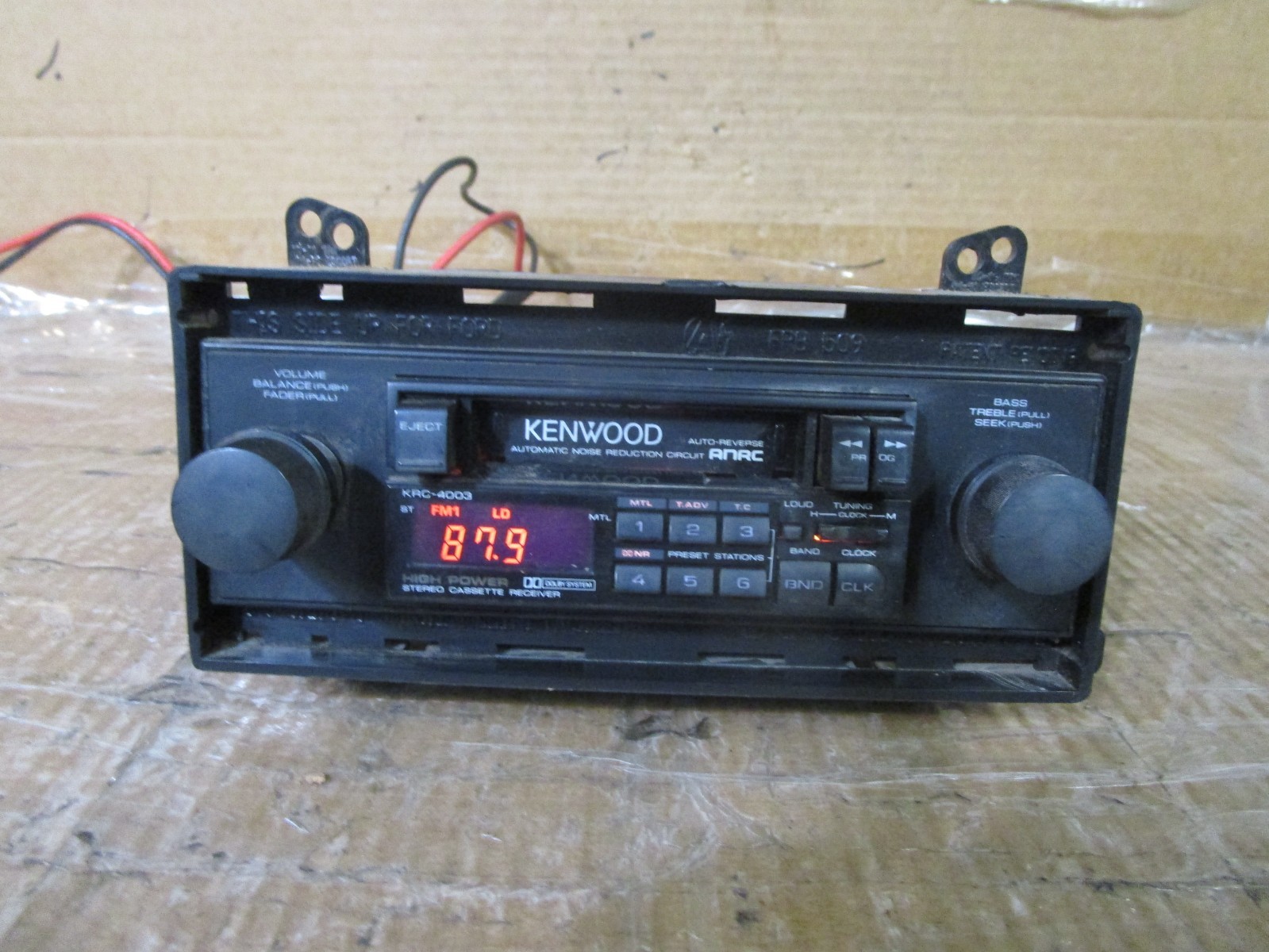 Kenwood Aftermarket Radio Stereo Cassette Player Receiver Sound Audio krc-4003