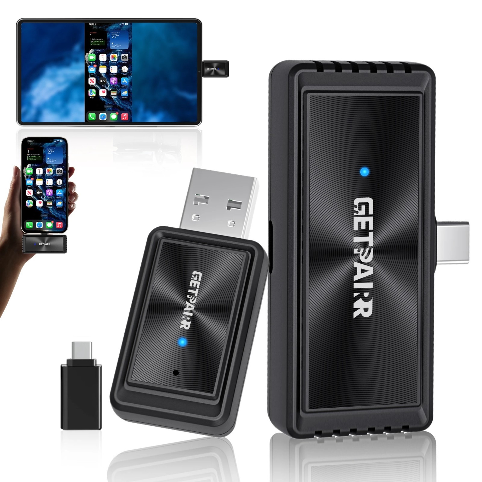 3-IN-1 Wireless CarPlay & All-Platform Wireless Screen Mirroring Android / iOS