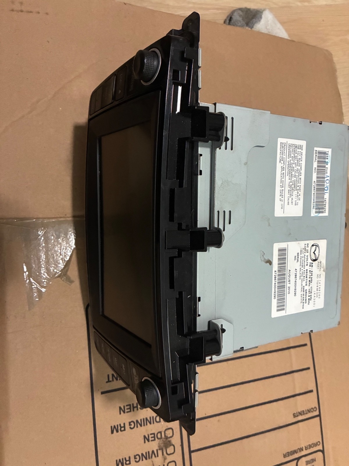 09-12 MAZDA CX-9 CX9 OEM NAVIGATION CD RADIO DISPLAY SCREEN TE9566DV0A J341