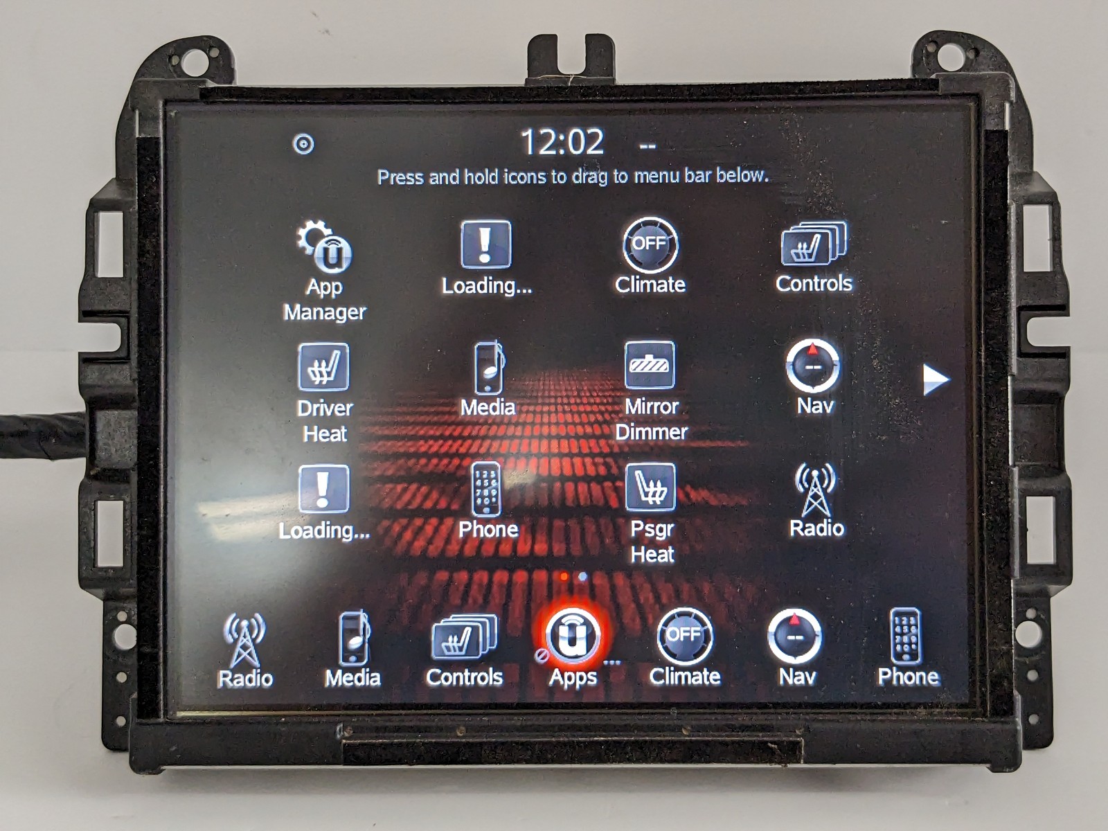 2014 -2017 DODGE DURANGO 8.4″ VP4 RADIO NAVIGATION UCONNECT SCREEN OEM