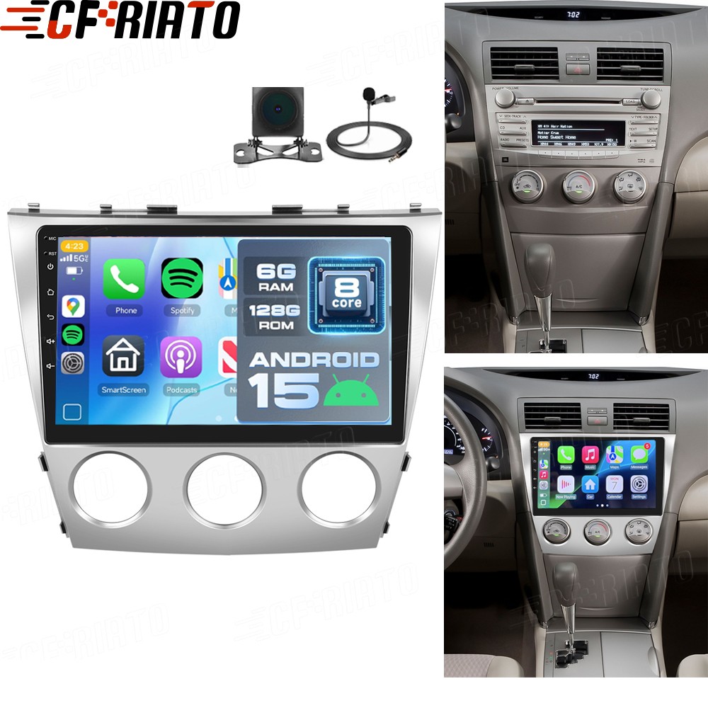 6+128GB For Toyota Camry 2007-11 Car Stereo Radio Android15 Carplay GPS Navi JBL