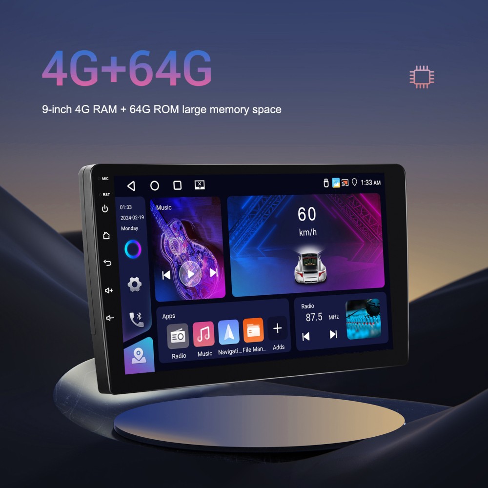 4GB+64GB Android 15 Carplay Car GPS Stereo Radio For Chevrolet Spark 2016- 2018