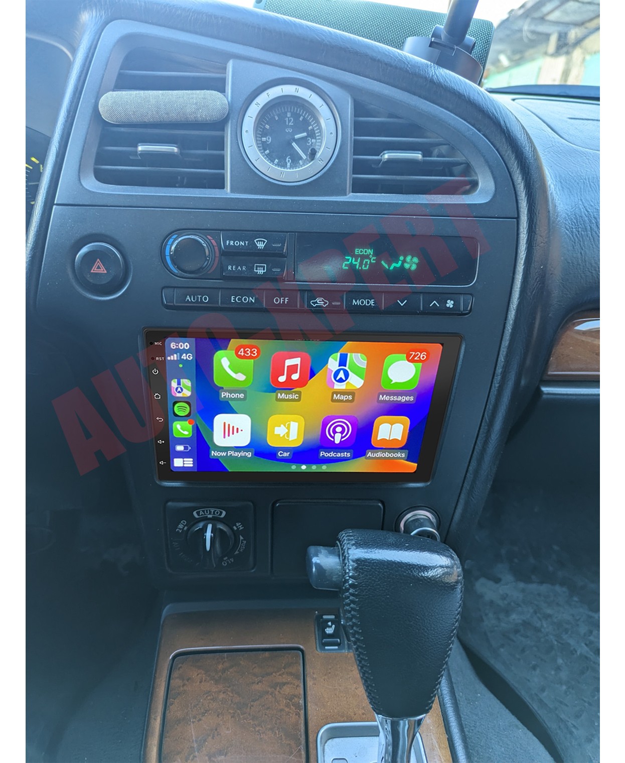 Android 14 For 2001 2002 2003 INFINITI QX4 Car Stereo Radio Carplay GPS+ CAM