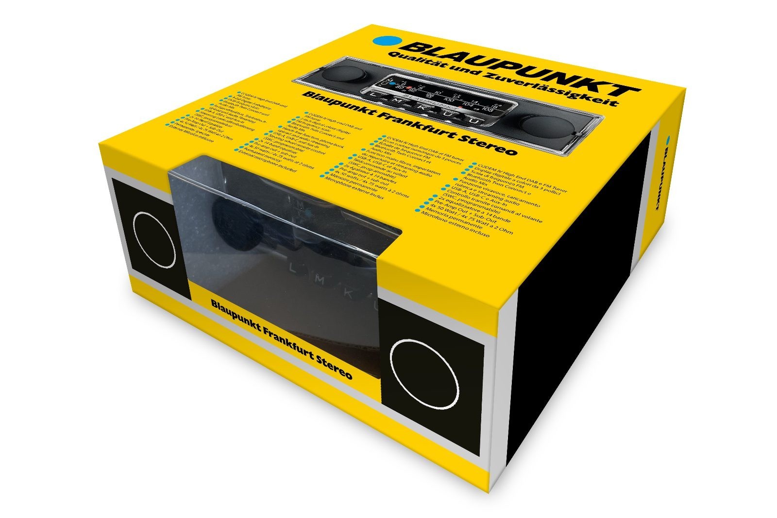 Blaupunkt Frankfurt Stereo (Black) Retro 70’s Bluetooth 3″ Digital Display DAB