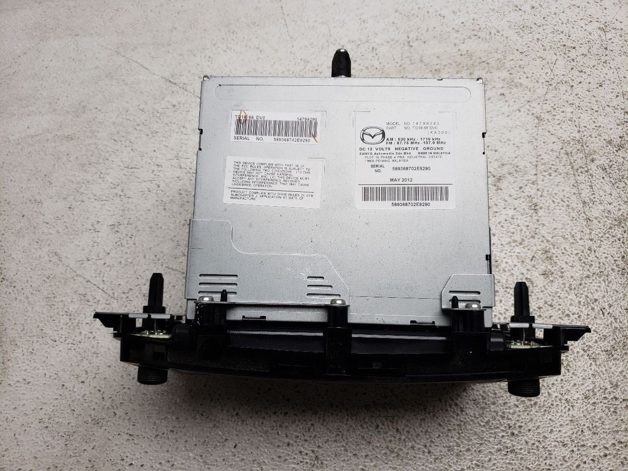 2011-2012, Mazda CX-9, Audio Equipment Radio Receiver, TG1866DV0, OEM