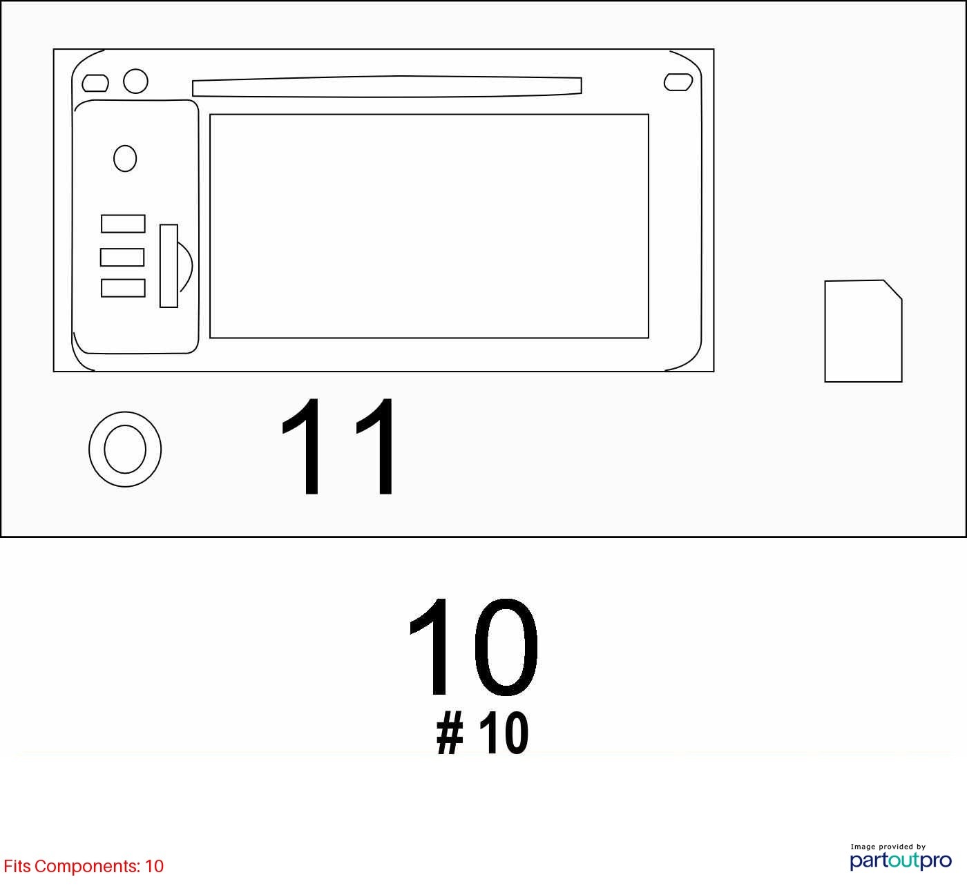Radio Screen Not Work Properly PN 86271CA630 OEM 2014 Subaru BR-Z