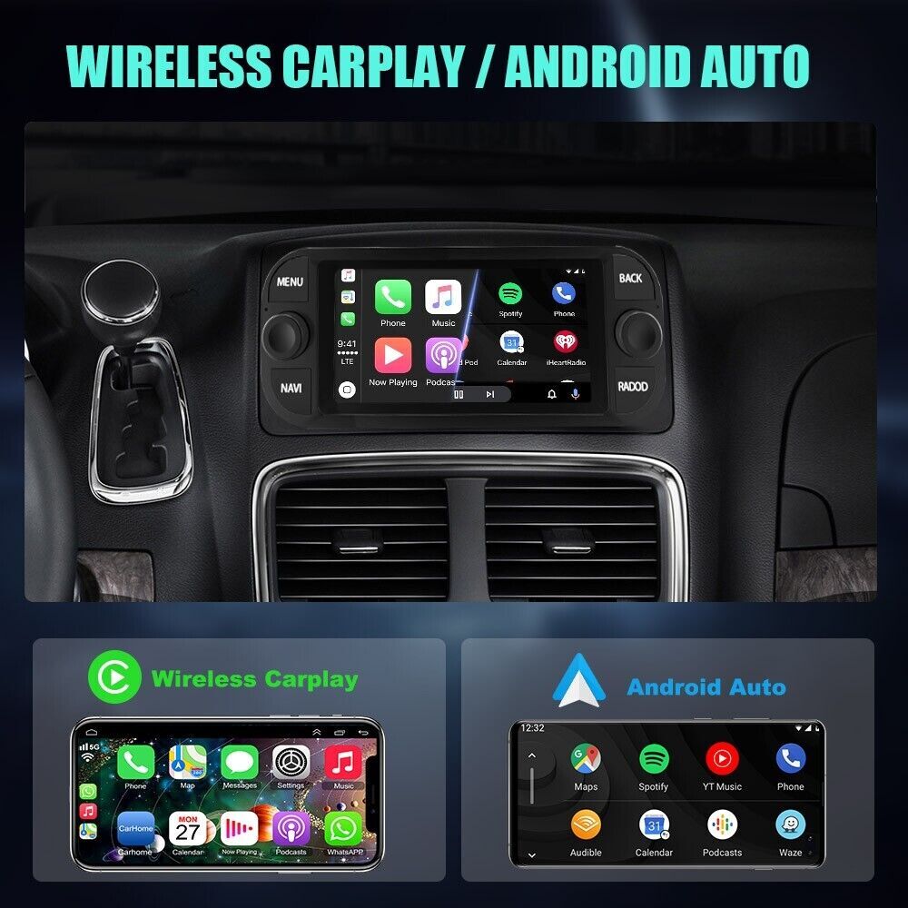 para 2001 2002-2004 DODGE DAKOTA CARPLAY ANDROID Radio Estéreo de Coche GPS
