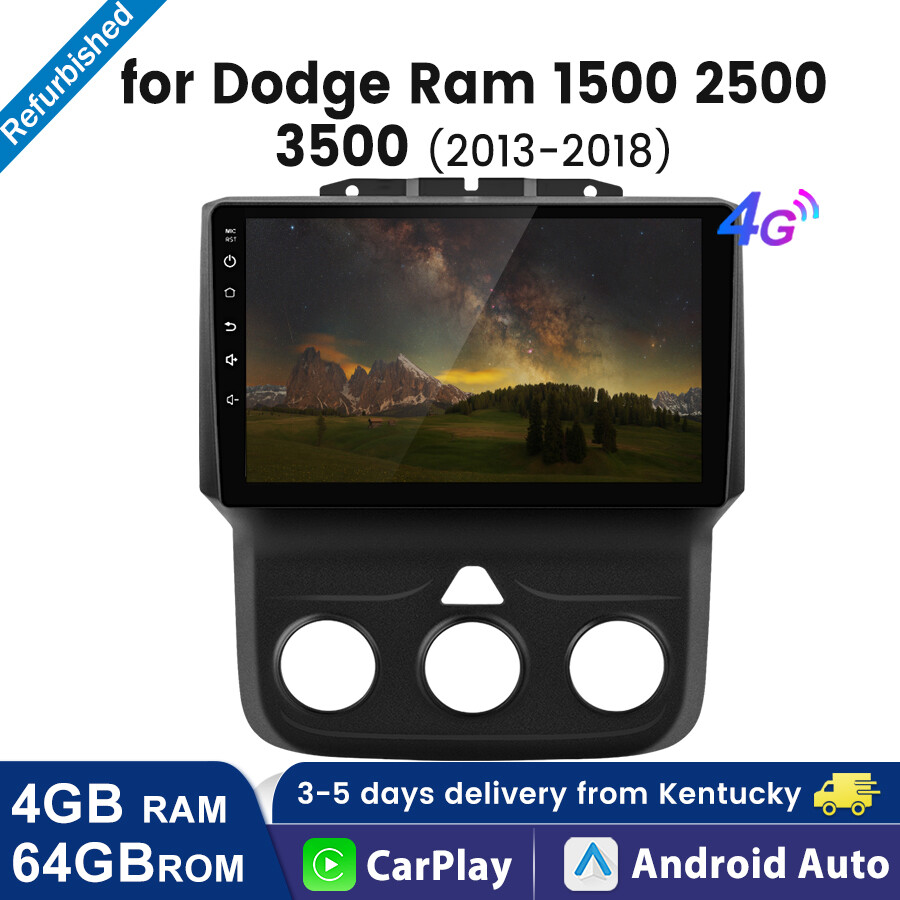 4+64GB Android13 Carplay For Dodge Ram 1500 2500 3500 2013-18 Car Radio GPS Navi