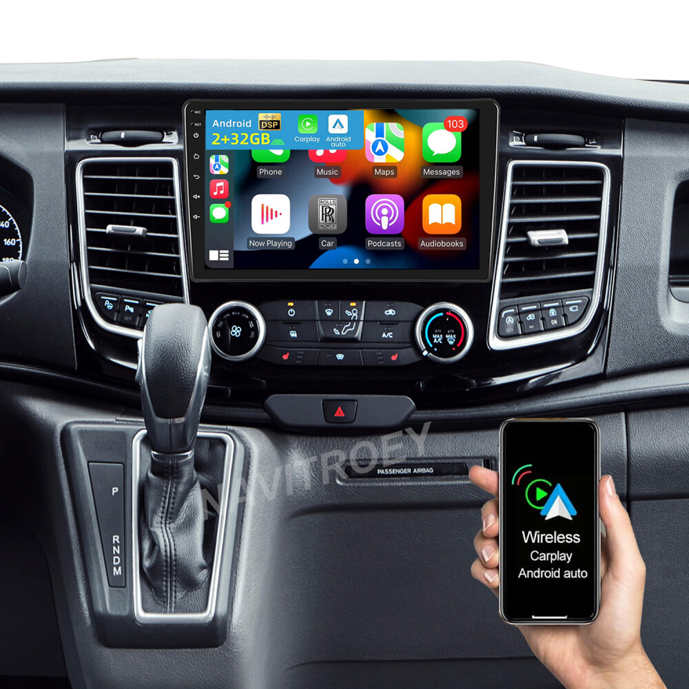 For 2020-2024 Ford Transit 10.1″ Apple Carplay Android 13 Radio Stereo GPS Navi