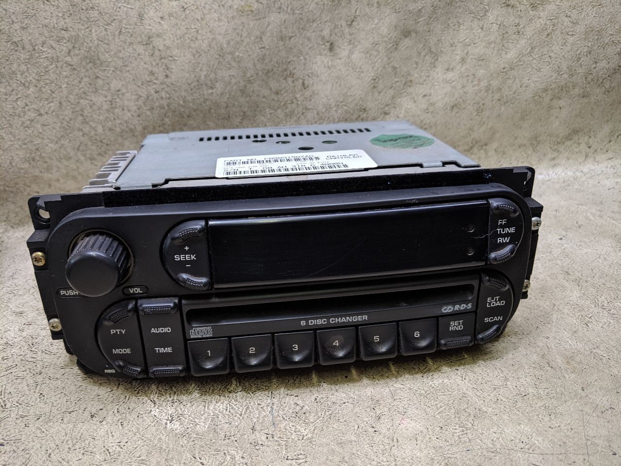 Stereo Radio AM FM Integral 6 Disc CD Changer Fits 05-06 08-10 DODGE VIPER g103