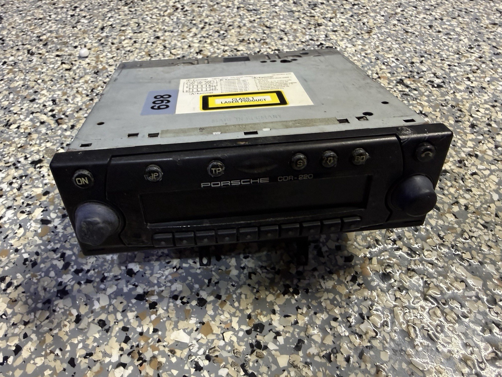 PORSCHE BOXSTER 986 911 97-02 CDR220 CDR-220 RADIO / CD PLAYER STEREO UNIT