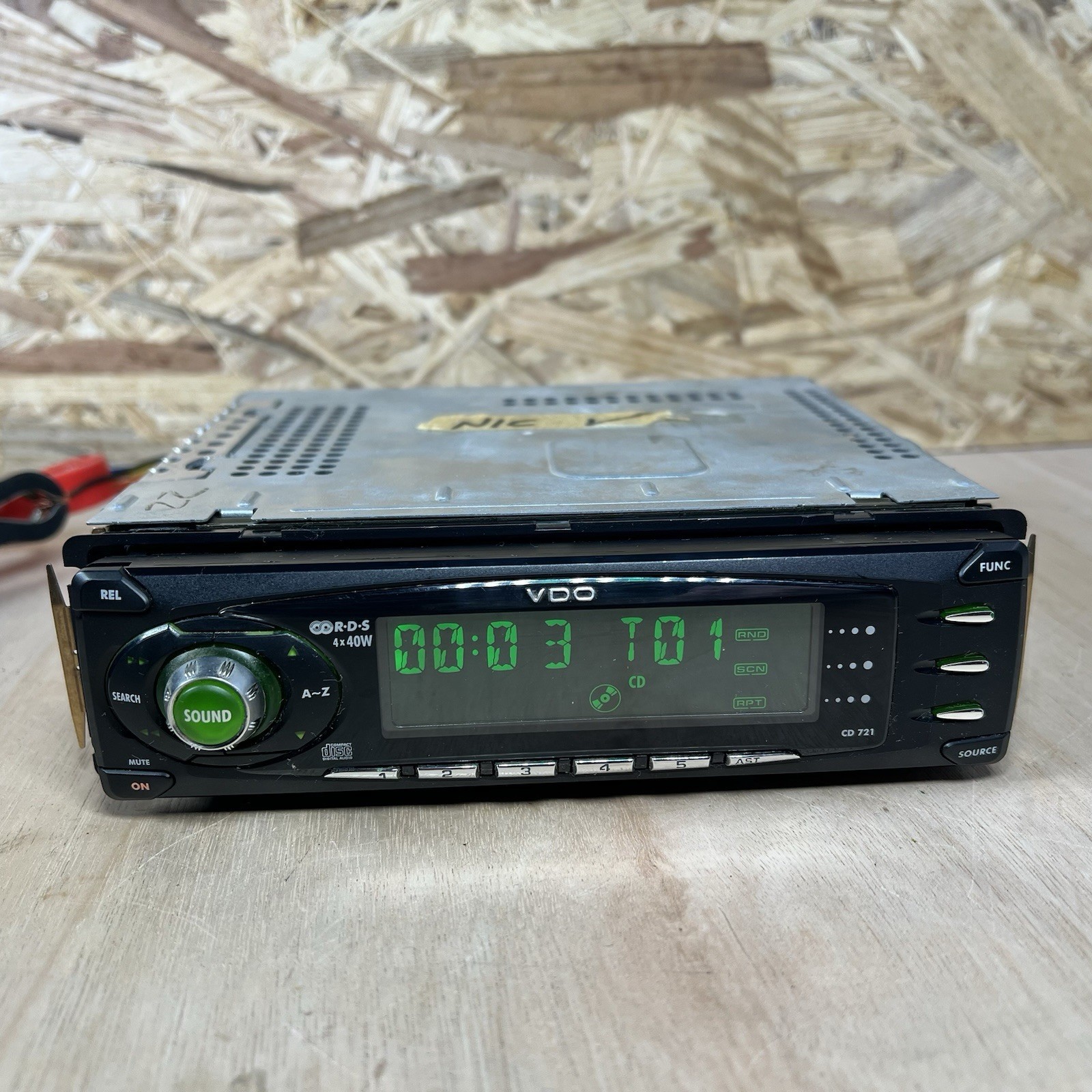 Vdo Cd 721 Vdo Cd721 Original Car Radio Stereo Green Working Unit