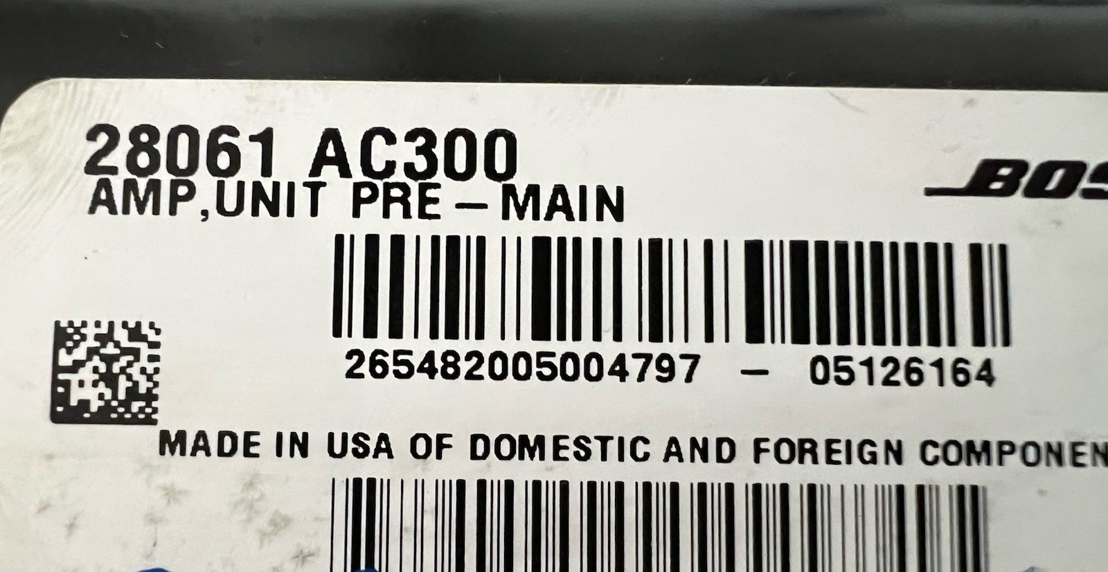 04-06 INFINITI G35 SEDAN BOSE RADIO AMPLIFIER AMP 28060-AC300 TESTED OEM