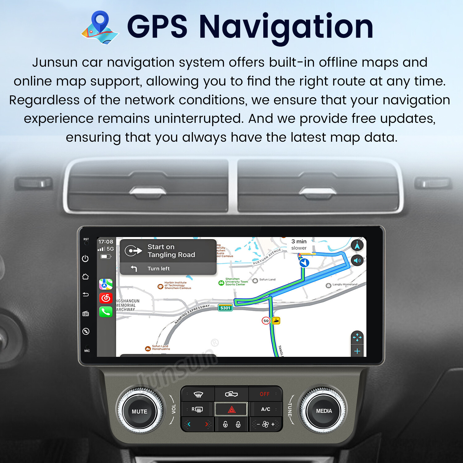 4+64G Android13 Car Stereo Radio GPS Navi 4G WIFI For Chevrolet Camaro 2010-2015