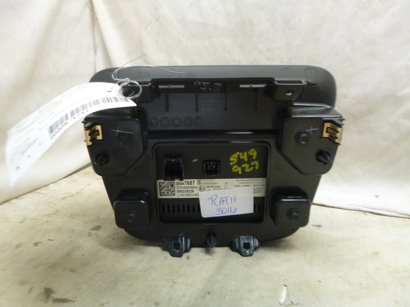 19 20 21 22 23 Chevrolet Malibu Radio Display Screen 84567687 RAT11