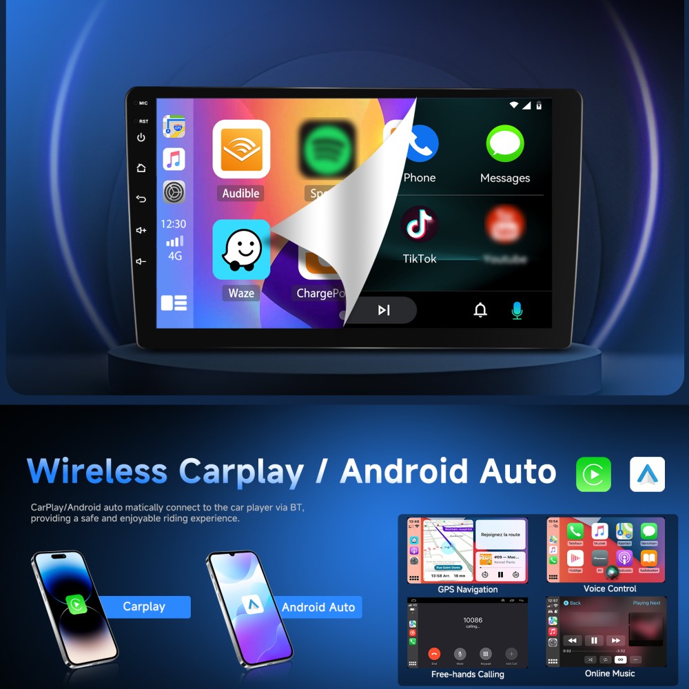 For Ford F-150 2009-2014 Apple Carplay Android 15 Car Stereo Radio GPS BT 2+64GB