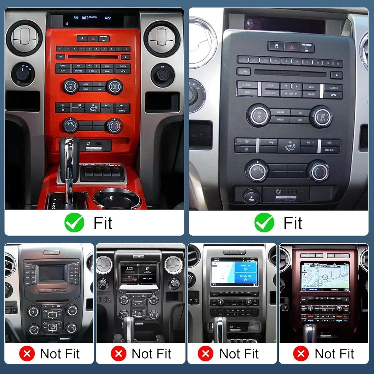 For Ford F150 2009-2014 Android 13 Apple CarPlay Stereo Radio GPS Navi WIFI 64GB