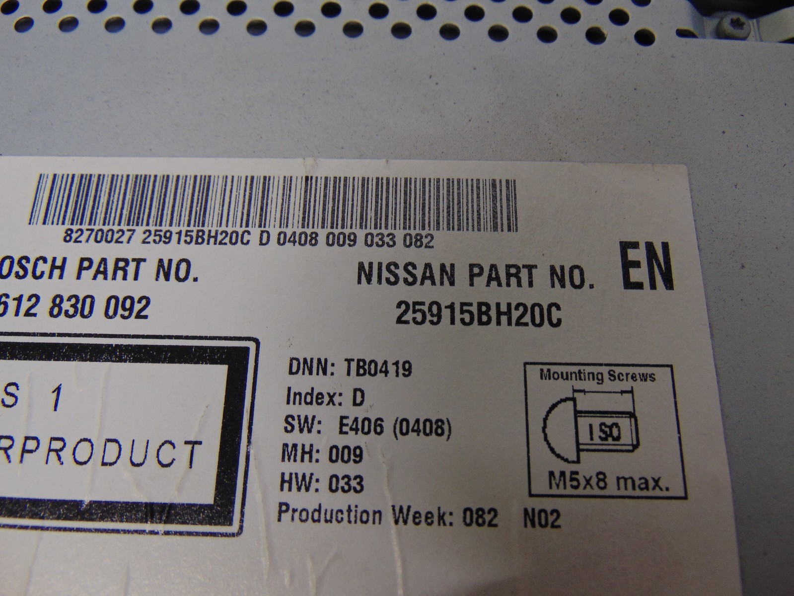 Nissan Qashqai Stereo Head Sat Nav J10 Facelift 10-13 CODE Maps SD Card