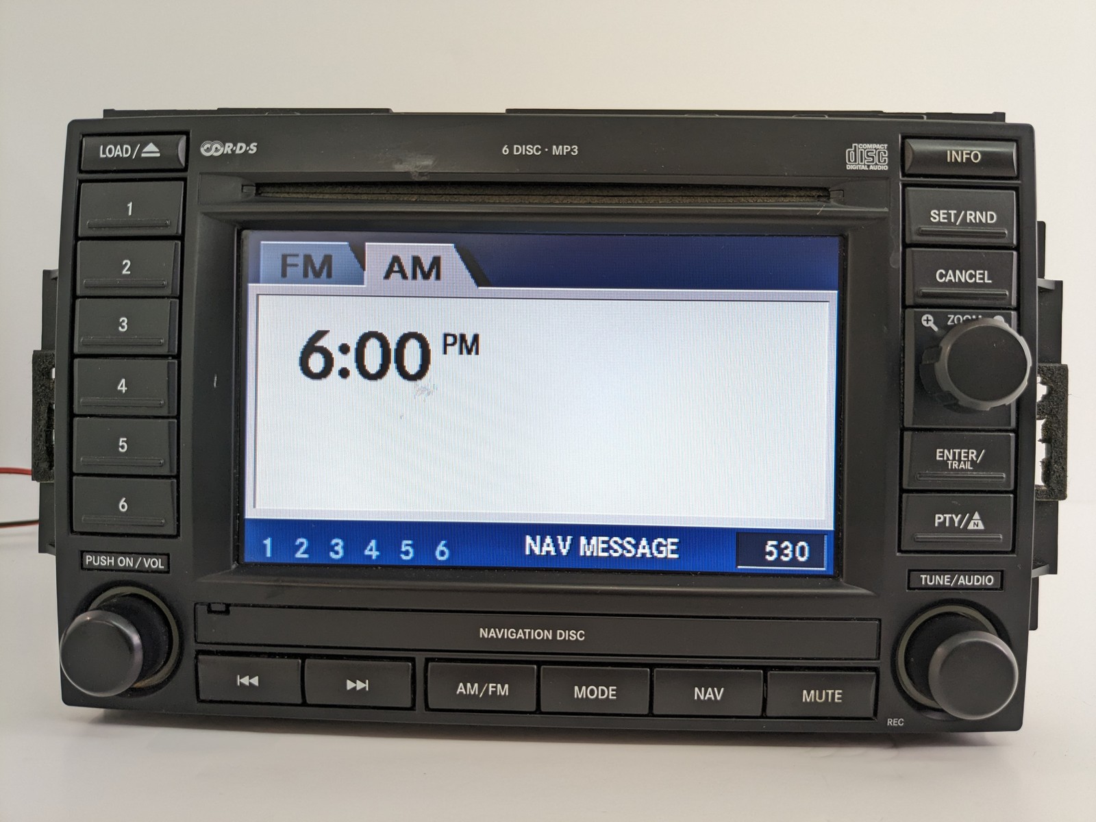 2007-2009 Chrysler 300 Dodge RAM Jeep Compass Navigation Radio 6 CD Changer REC