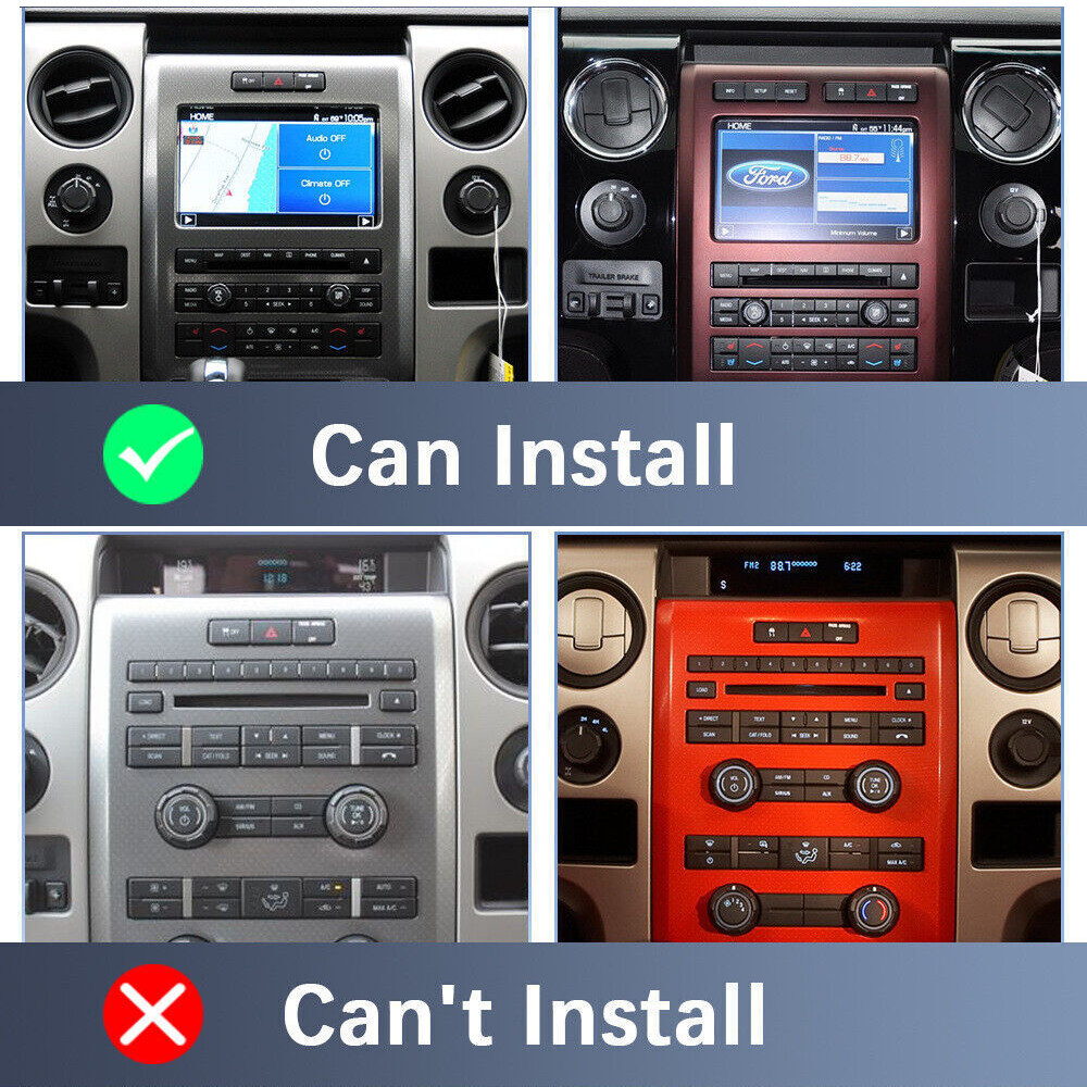 For Ford F150 2009-2014 fit for Carplay Android 13 Car Stereo Radio WiFi GPS Nav