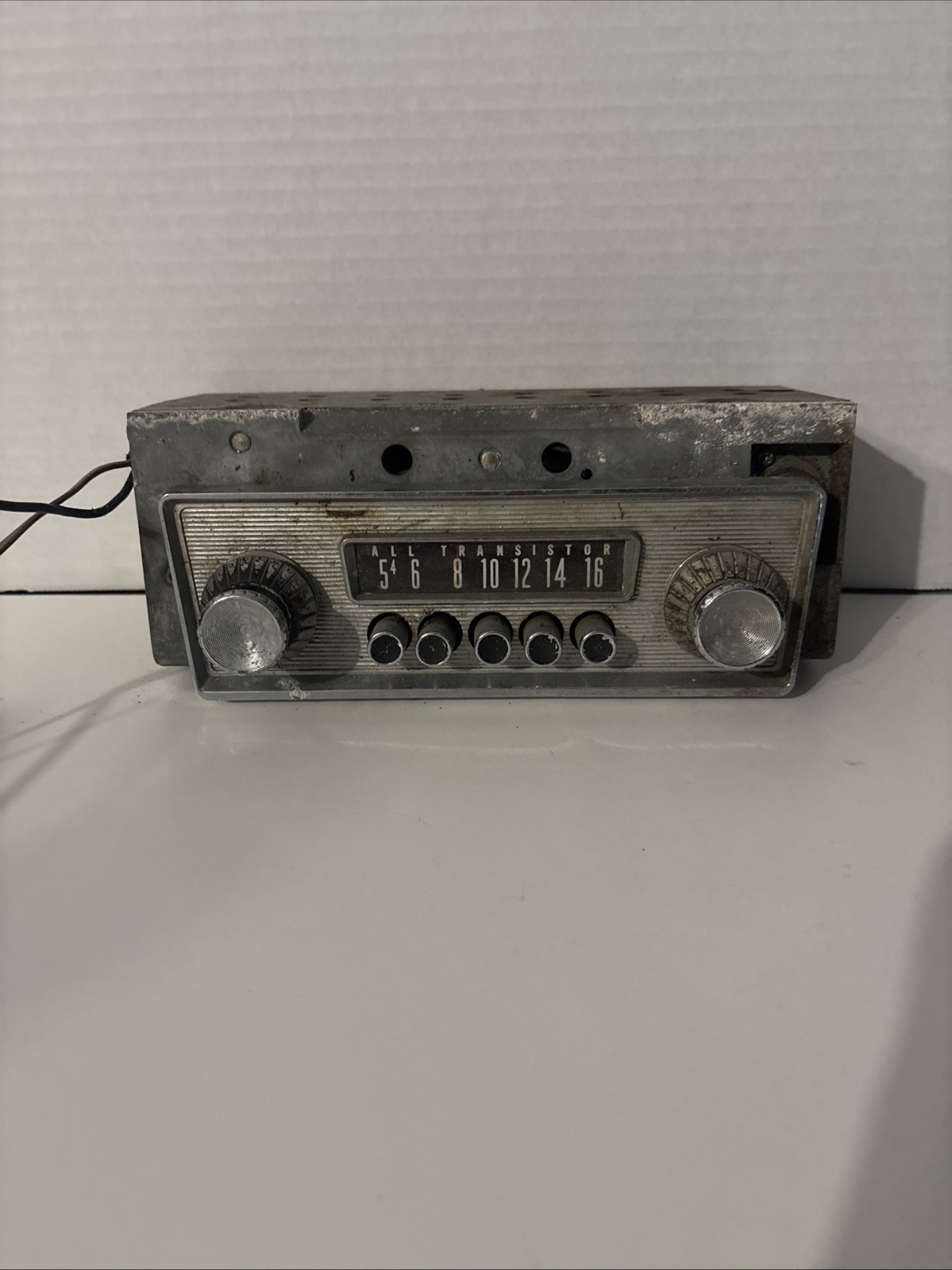 1964 Dodge Dart All Transistor AM PB radio 12V UNTESTED