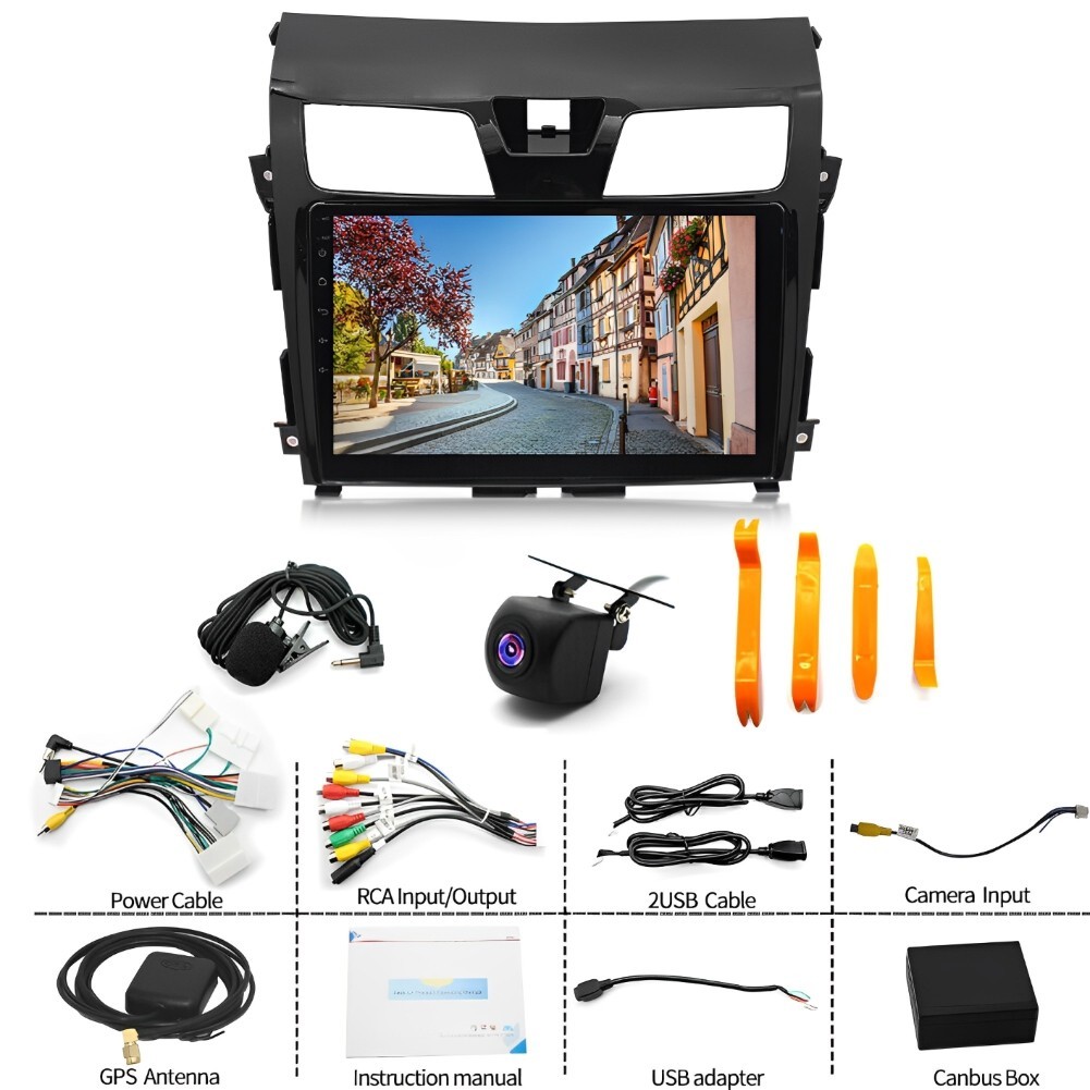 For Nissan Altima 2013-2015 Android 15 Apple Carplay Car Stereo Radio GPS Navi