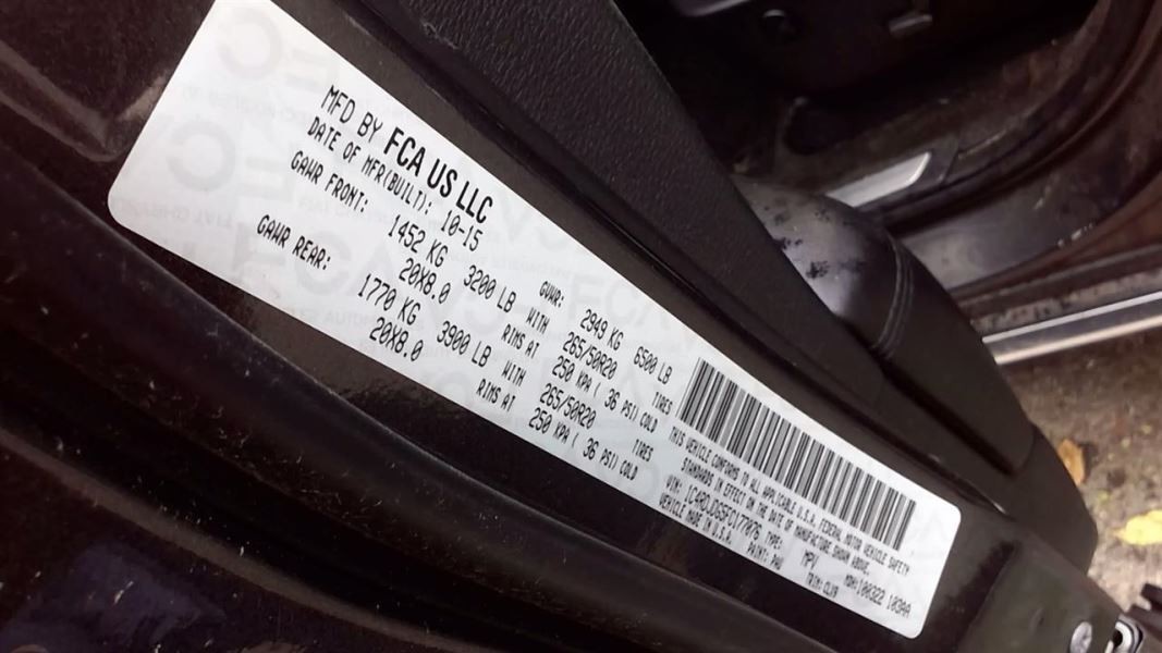 Radio Display And Receiver Bluetooth Fits 15 DURANGO 461171