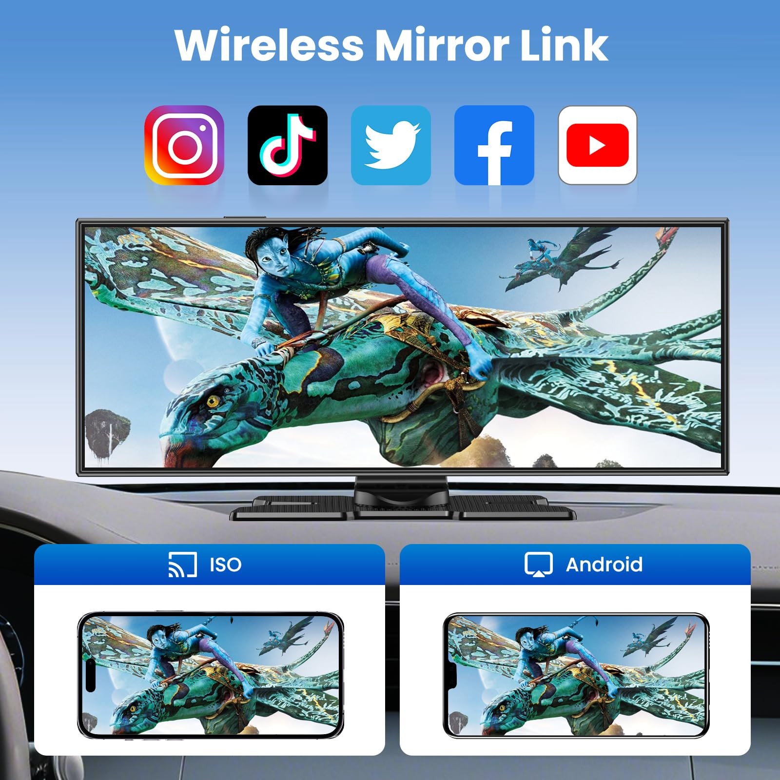 11.5 Inch Carplay Display Android Auto Display, Car Play IPS Touch Screen Cable…