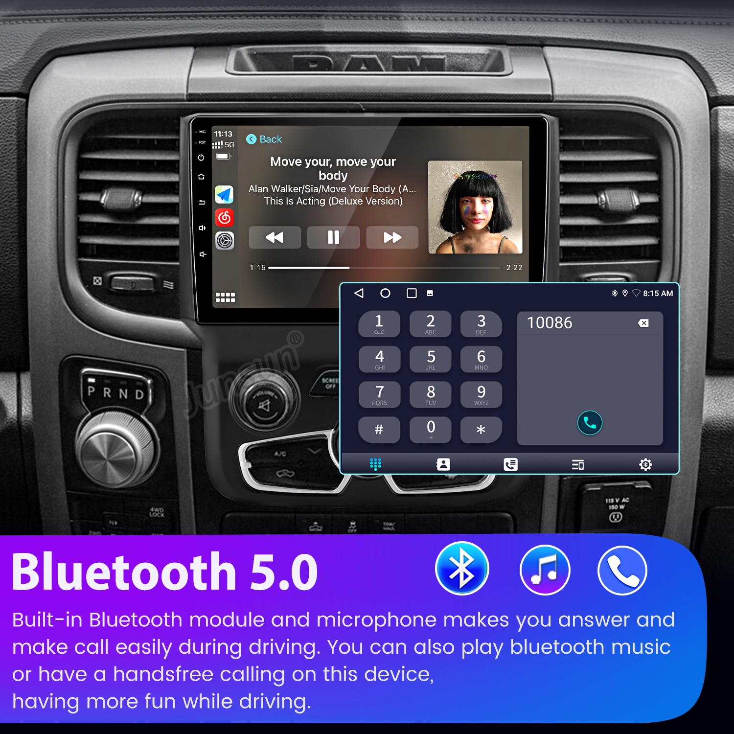 9″Carplay 4+64G Android15 Car Stereo Radio GPS Navi For Dodge Ram 1500 2500 3500