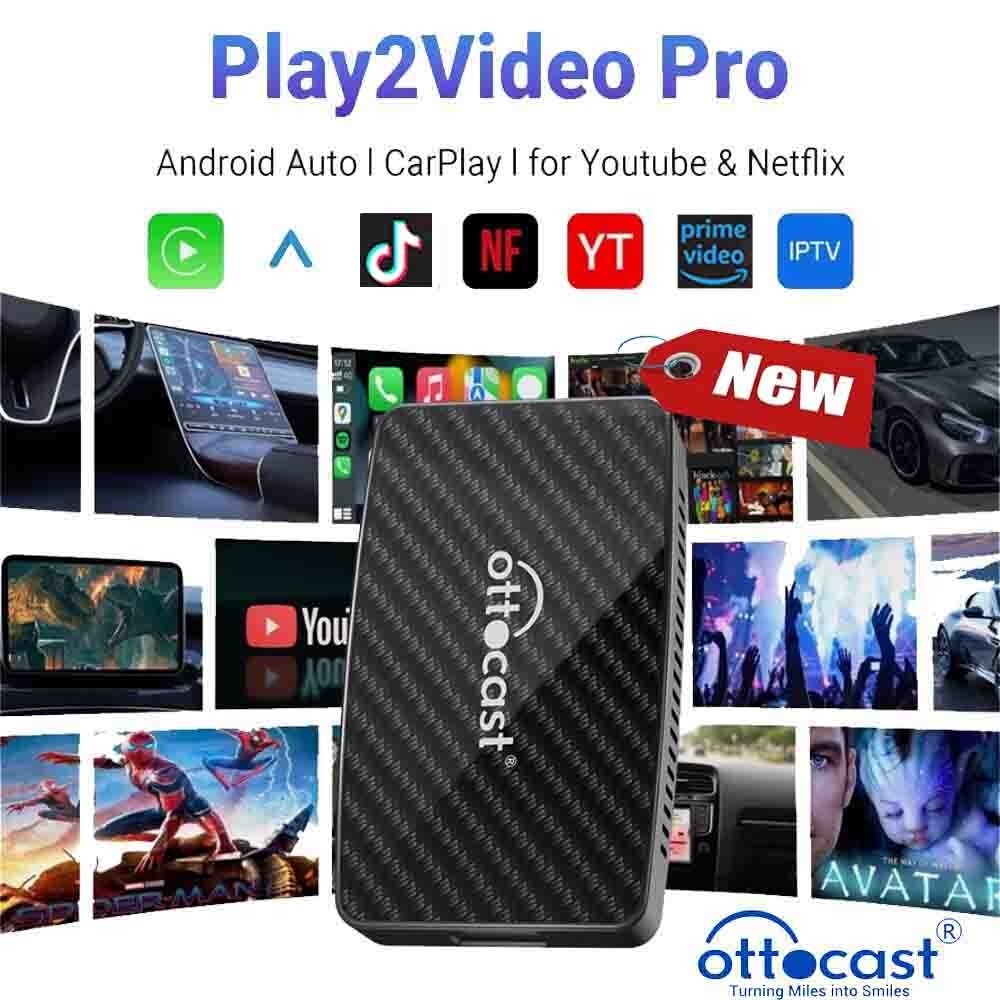 Wireless CarPlay AI Box Android Auto Adapter WIFI Converter w/Netflix YouTube TK