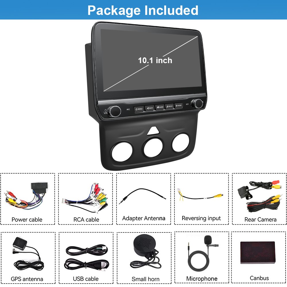 4G+64G Car Radio Stereo Carplay Navi For 2013 2014 2015-2018 Ram 1500 2500 3500