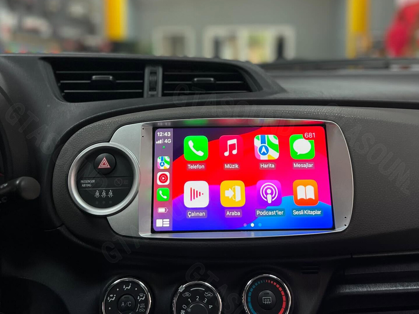 Para Toyota Yaris 2012-2017 Estéreo de coche con GPS Radio Android Auto CarPlay