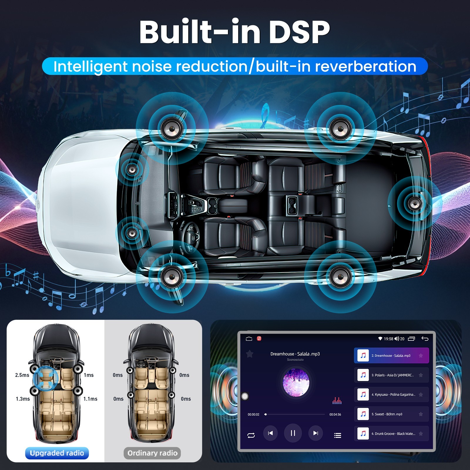 For 2013-2018 Dodge Ram Ram CarPlay Android 13 Car Radio Stereo DSP WiFi