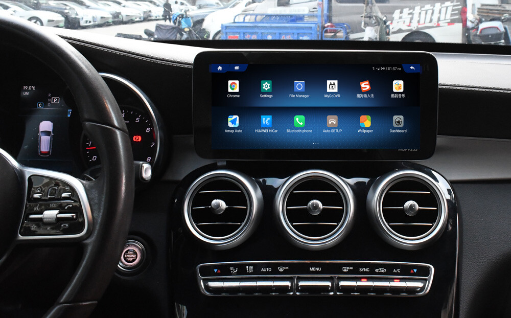 12.3″ Stereo CarPlay for Mercedes-Benz W205 C300 GLC 2015-2018 +BT GPS Navigator