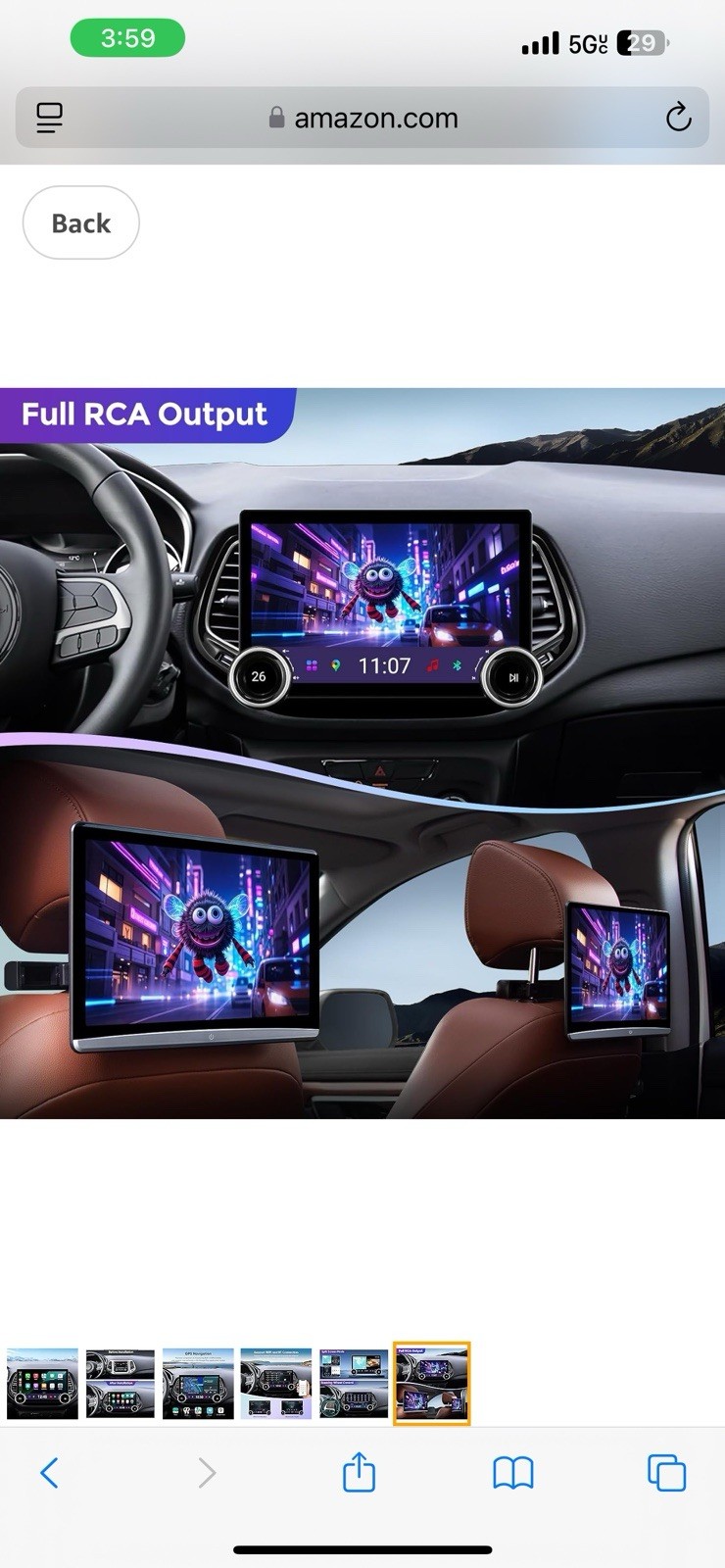 Android Car Stereo Upgrade Radio for Jeep Compass 2017-2020 Replacement “11.5
