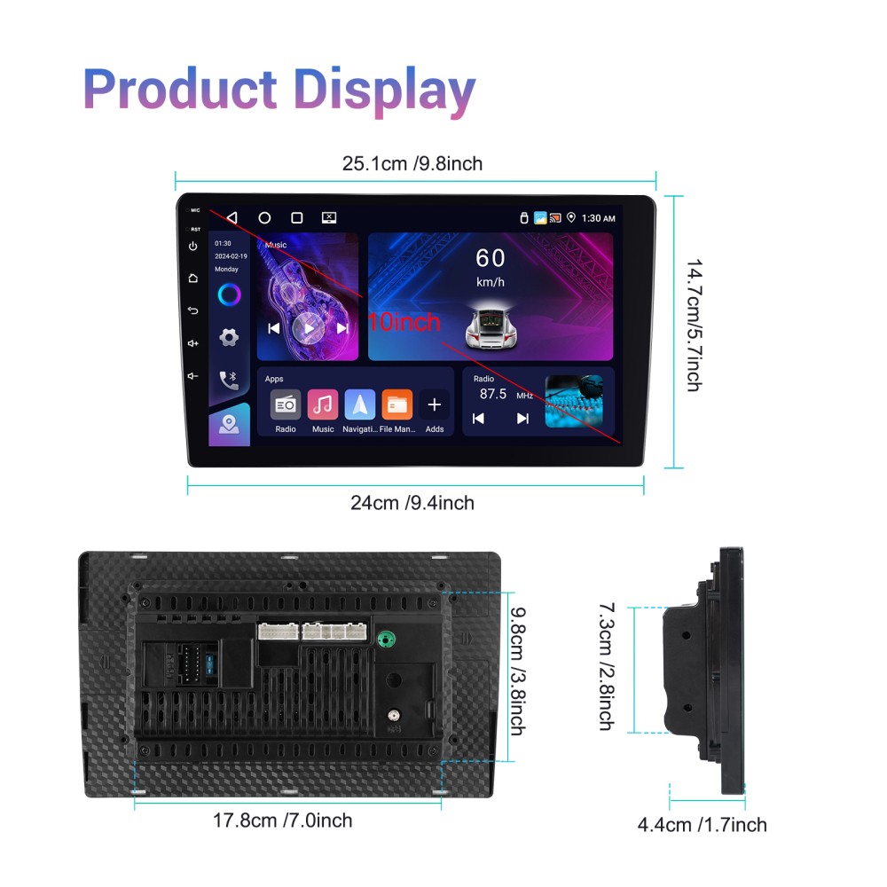 4+64G Car Stereo Radio For Nissan Versa Sedan 2015-2019 Apple Carplay Android 15