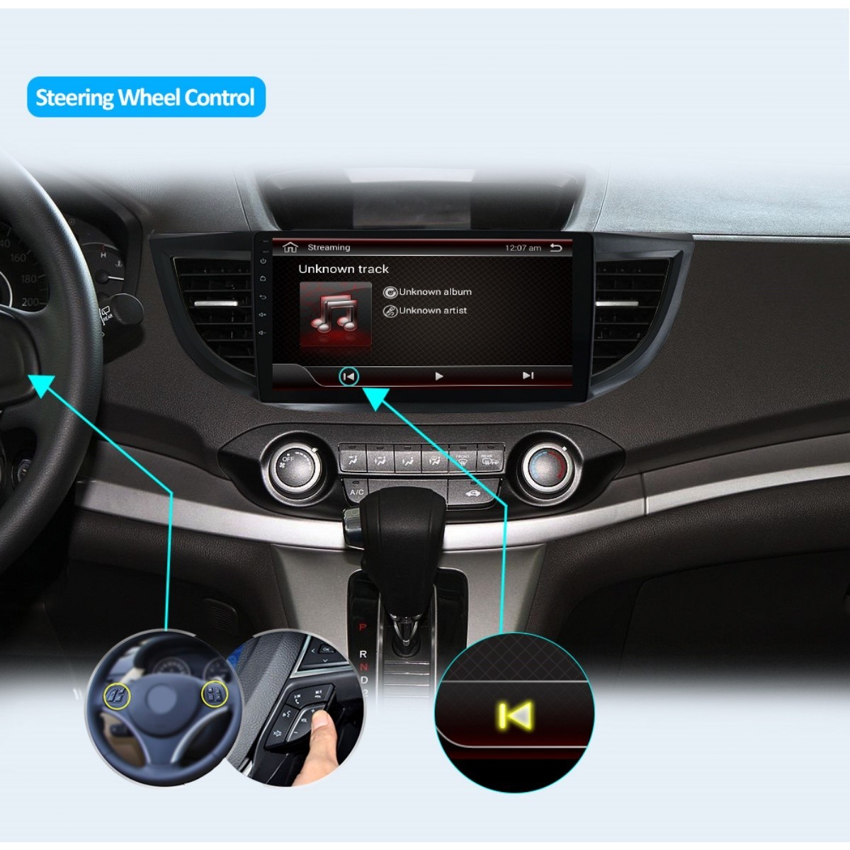 8G+256G Car Radio For Honda CRV 2012-2016 Android 14 GPS NAV BT WIFI CarPlay USB