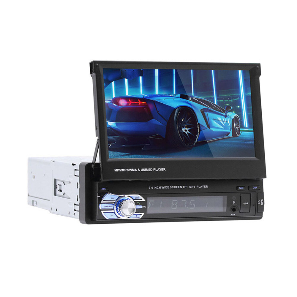 Portable Multimedia Flip out Autoradio 7 Inch Car Stereo Radio MP5 MP4 BT Player