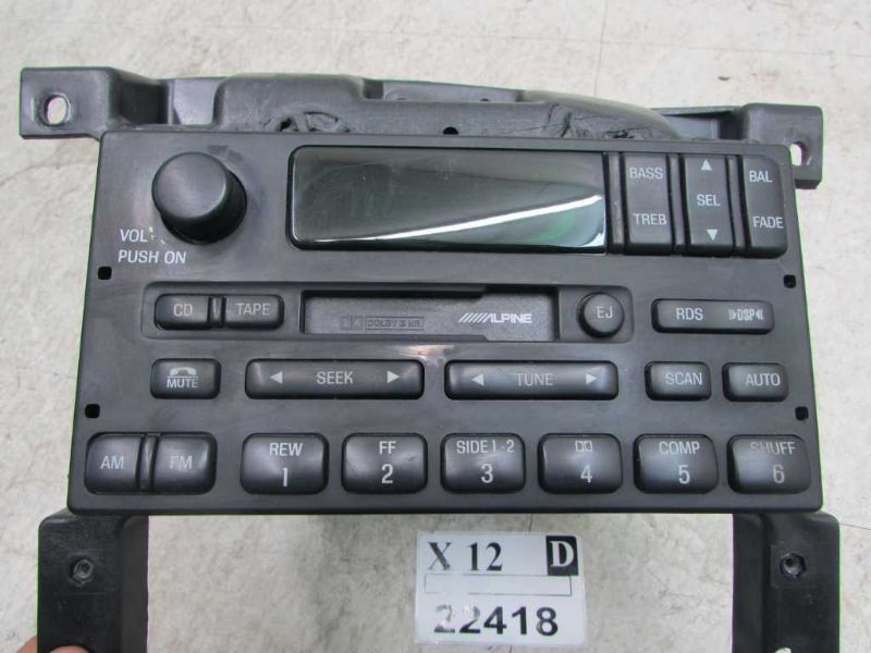 2000 2001 2002 NAVIGATOR AUDIO AM FM Radio Stereo Cassette Player Display Unit