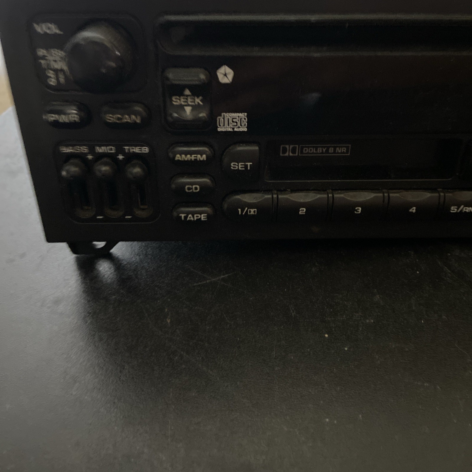 Chrysler Dodge Jeep OEM Radio P04858518 AM FM CD Cassette Mopar 1994-2003 DIN