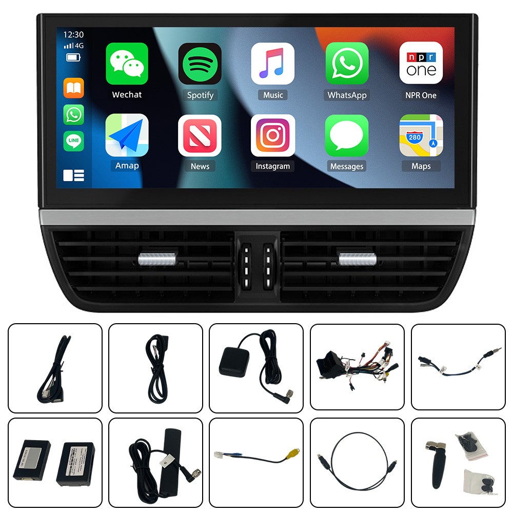 8+128G For 2011-2017 Porsche Cayenne 12.3″ Android 15 Carplay Stereo Radio GPS
