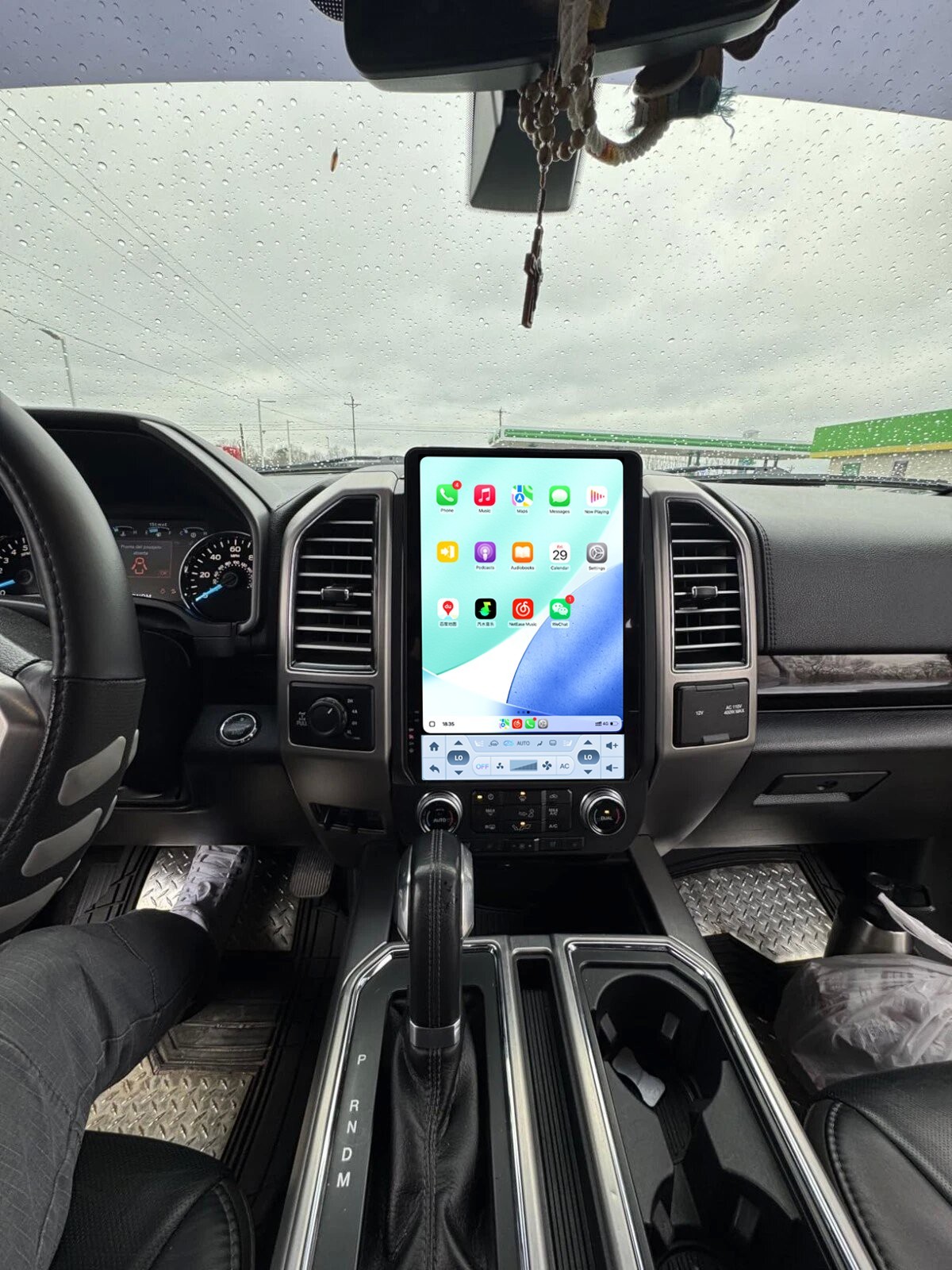 14.5” Radio Stereo Android GPS CarPlay For FORD F150 F250 F350 F550 Tesla Style