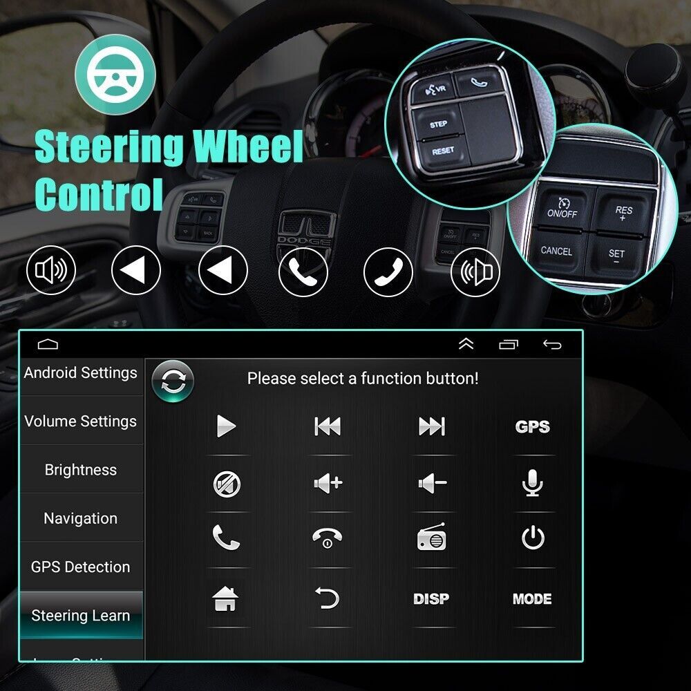 para 2001 2002-2004 DODGE DAKOTA CARPLAY ANDROID Radio Estéreo de Coche GPS