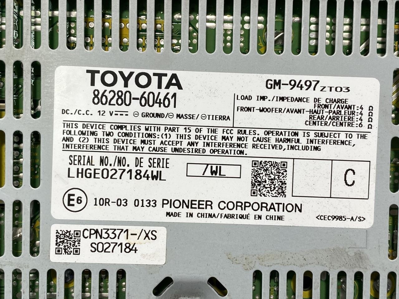 Audio Equipment Radio Amplifier With Satellite Fits 10-13 LEXUS GX460 477213